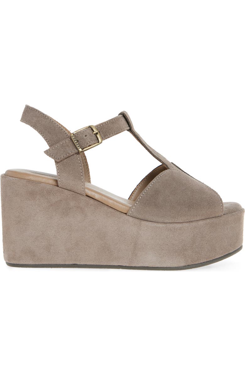 Cordani Jaycee Platform Sandal, Alternate, color, Porcinio Suede