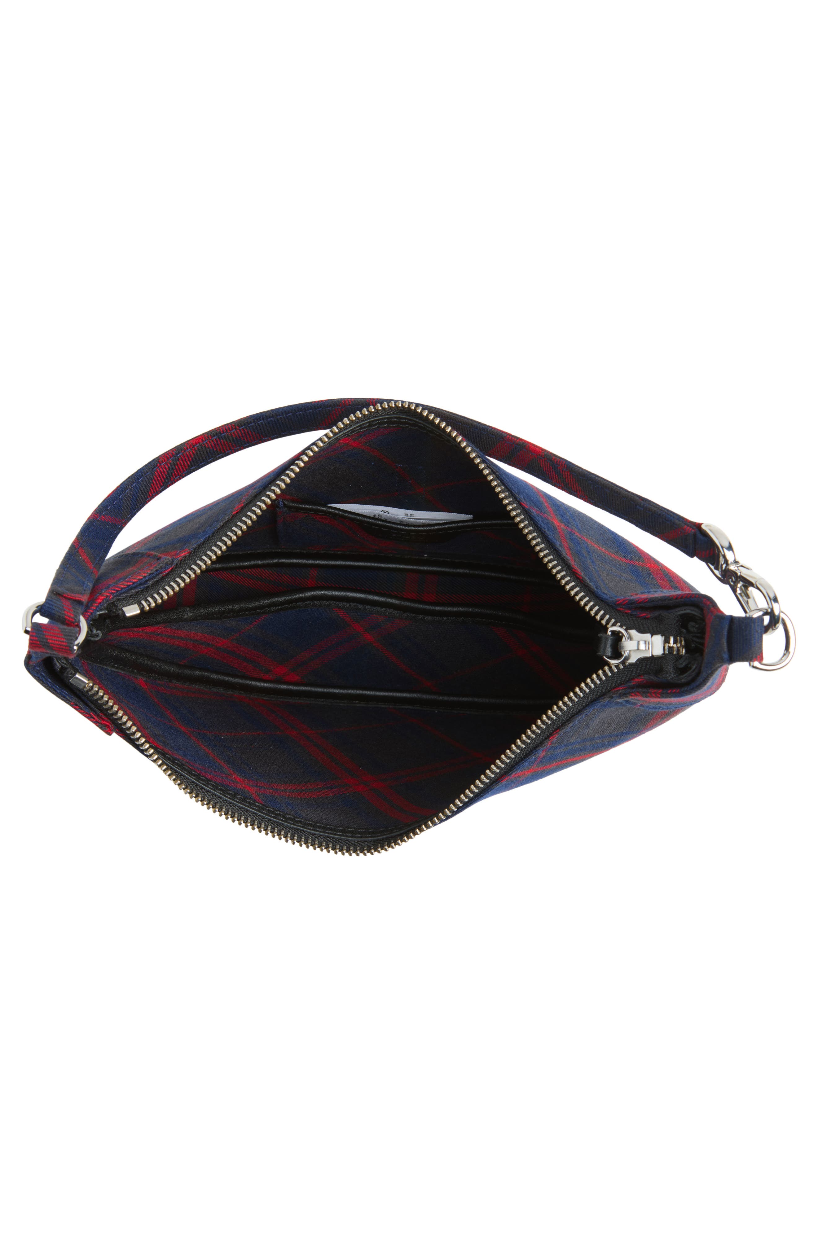 Mini Polo ID Plaid Twill Shoulder Bag, Alternate, color, MULT PLAID