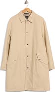 Theory Snap Front Twill Overcoat