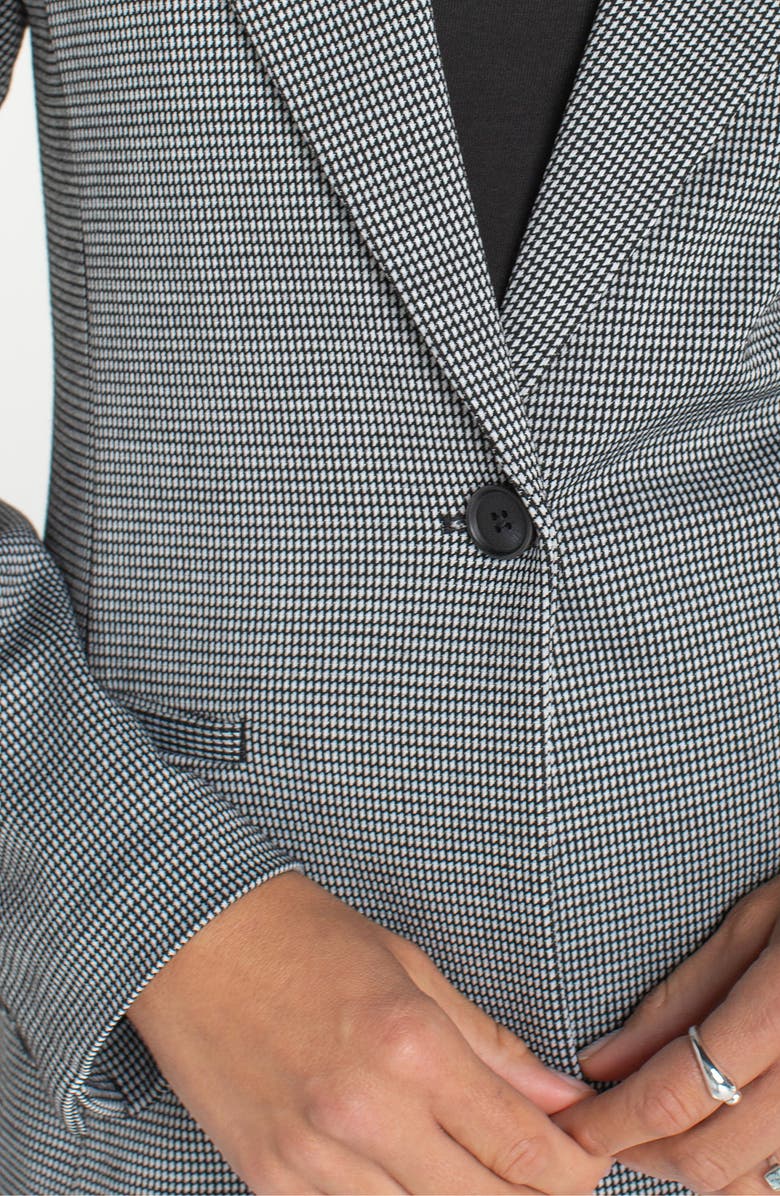 Liverpool Los Angeles Check One-Button Blazer, Alternate, color, 