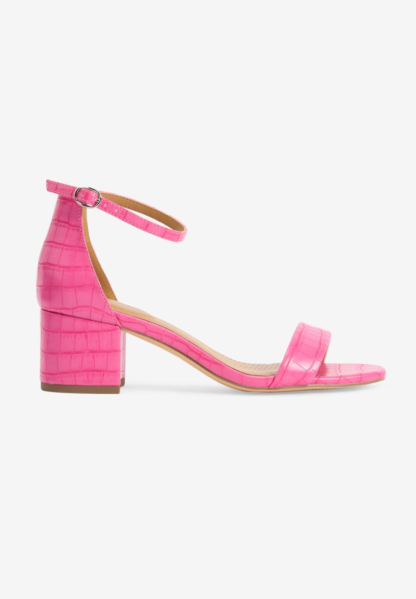 The Orly Sandal, Alternate, color, PINK CROCO