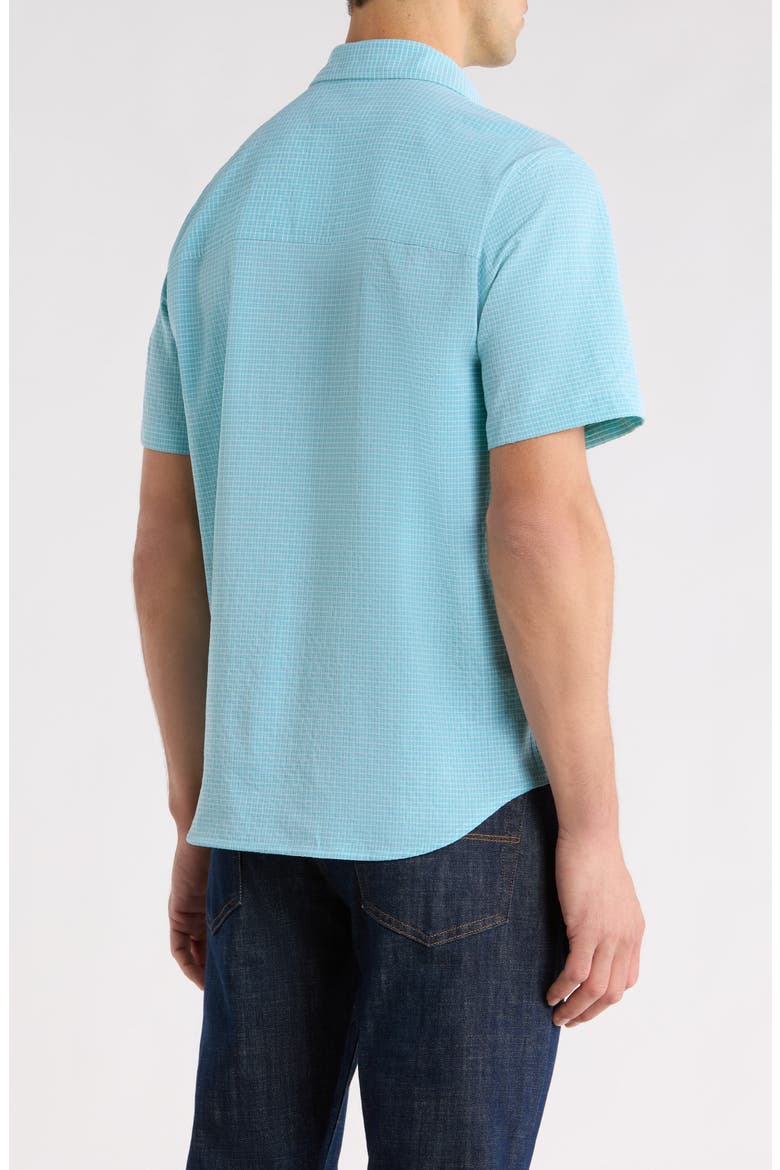 Bahama Coast Sintra Stripe IslandZone® Short Sleeve Button-Up Shirt, Alternate, color, TOURMALINE GLAZE