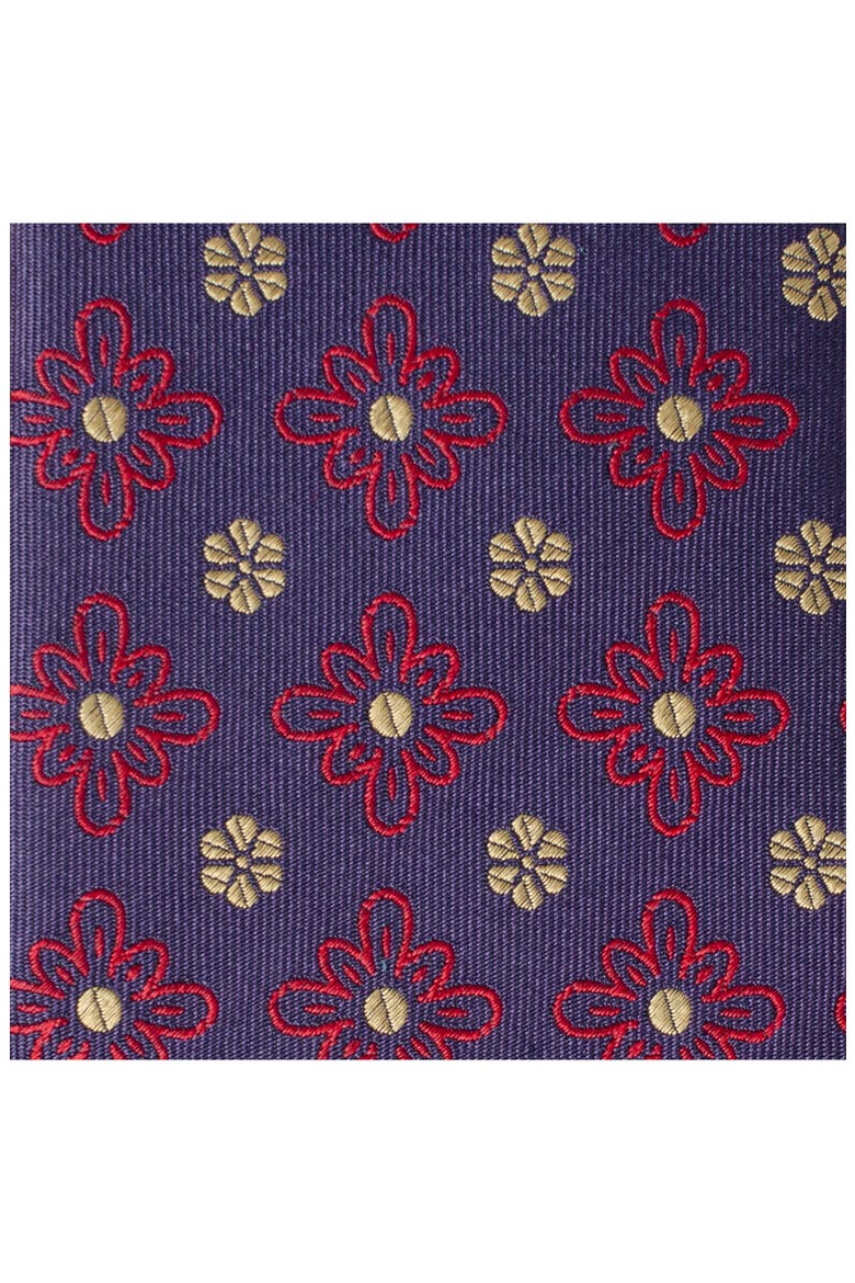 Floral Silk Tie, Alternate, color, PURPLE