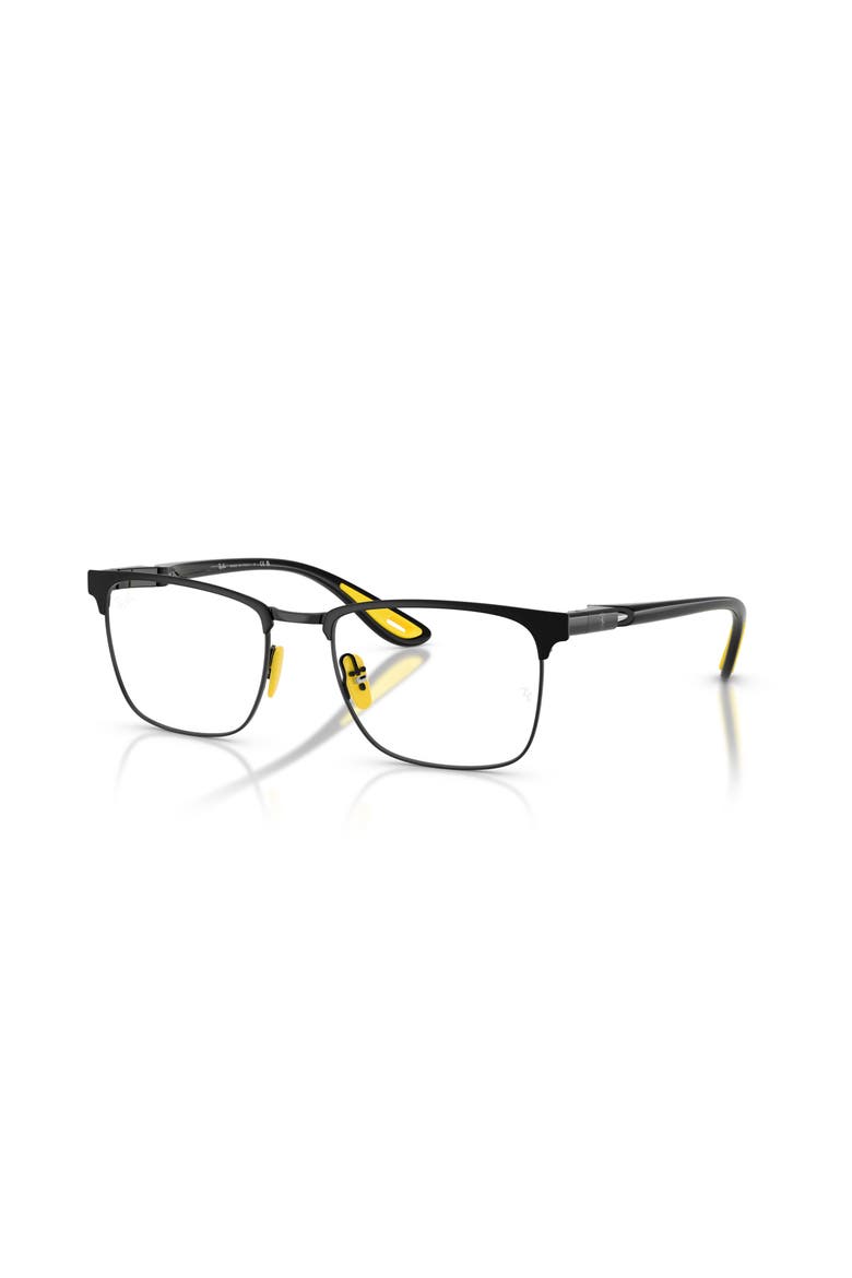 54mm Square optical glasses, Main, color, Black