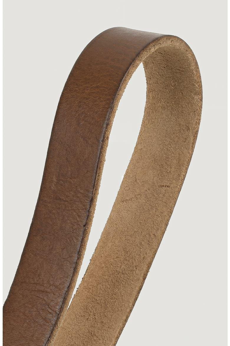 Leather Belt with Ornate Engraved Buckle and Western Detail, Alternate, color, Brown