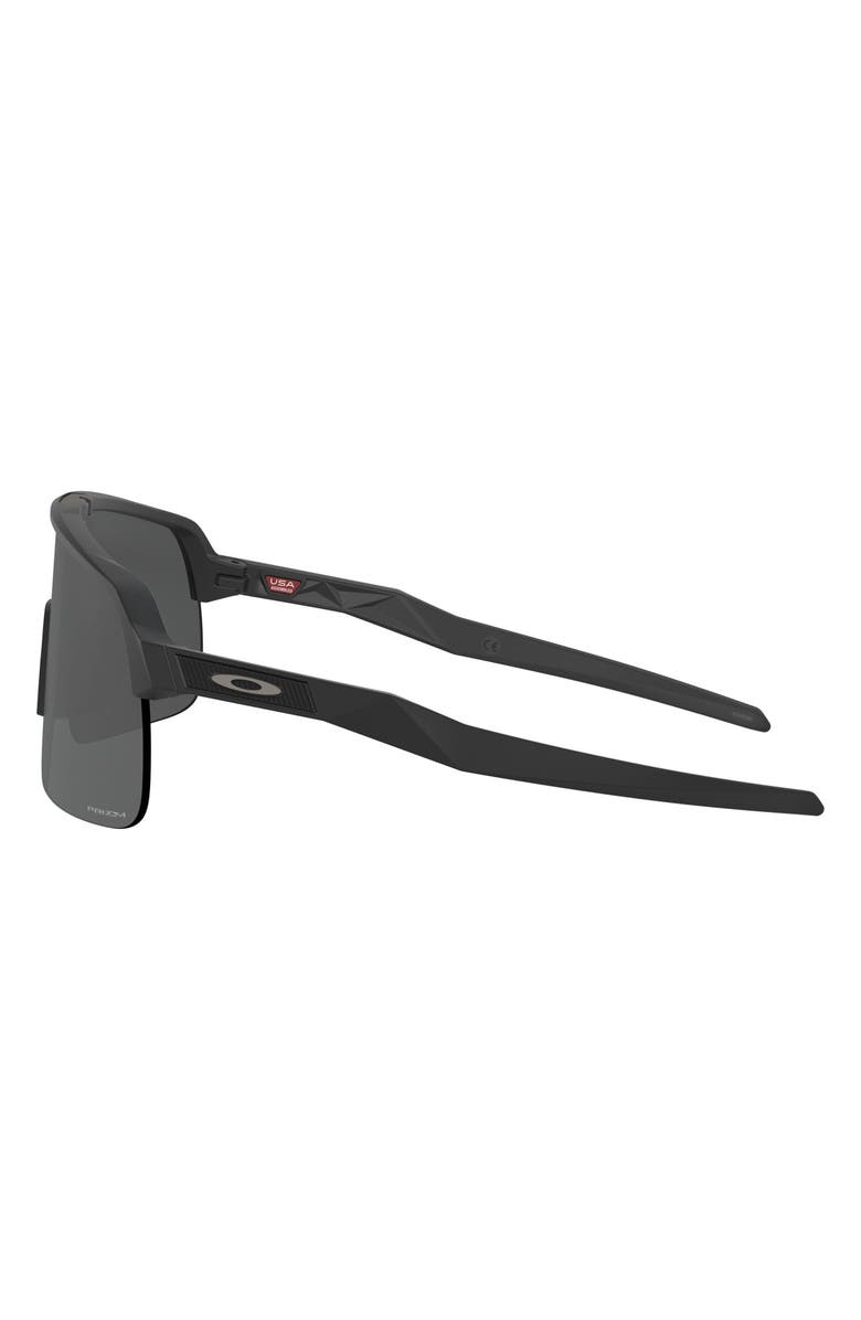 Oakley Sutro Lite 139mm Prizm<sup>™</sup> Wrap Shield Sunglasses, Alternate, color, Matte Black/ Prizm Black