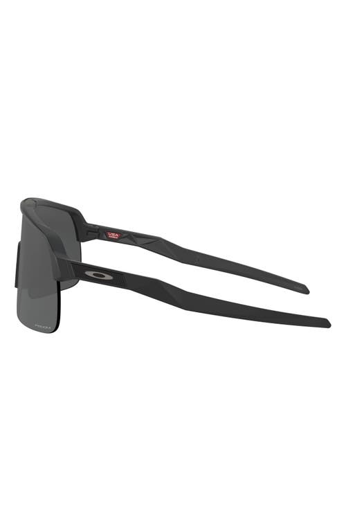 Oakley Sutro Lite 139mm Prizm™ Wrap Shield Sunglasses In Matte Black/prizm Black