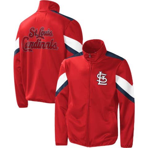 Men's G-III Sports by Carl Banks Red St. Louis Cardinals Earned Run Full-Zip Jacket