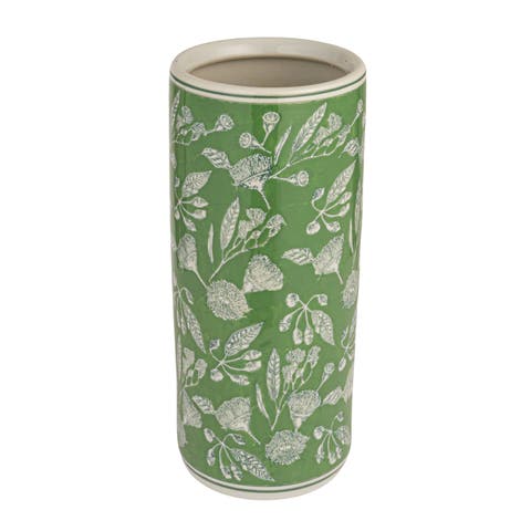 Green Ceramic Umbrella Stand