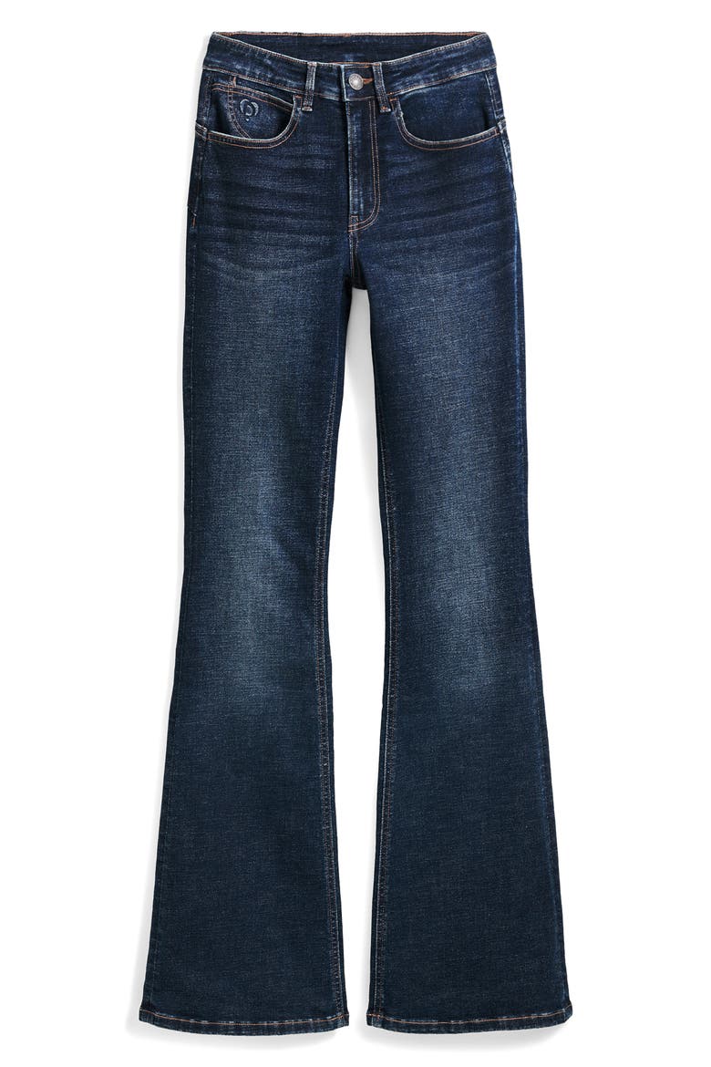 Flare Leg Jeans, Alternate, color, MEDIUM BLUE