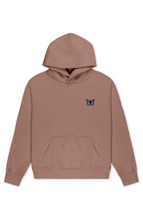 Butterfly Relaxed Midweight Fleece Pullover Hoodie
