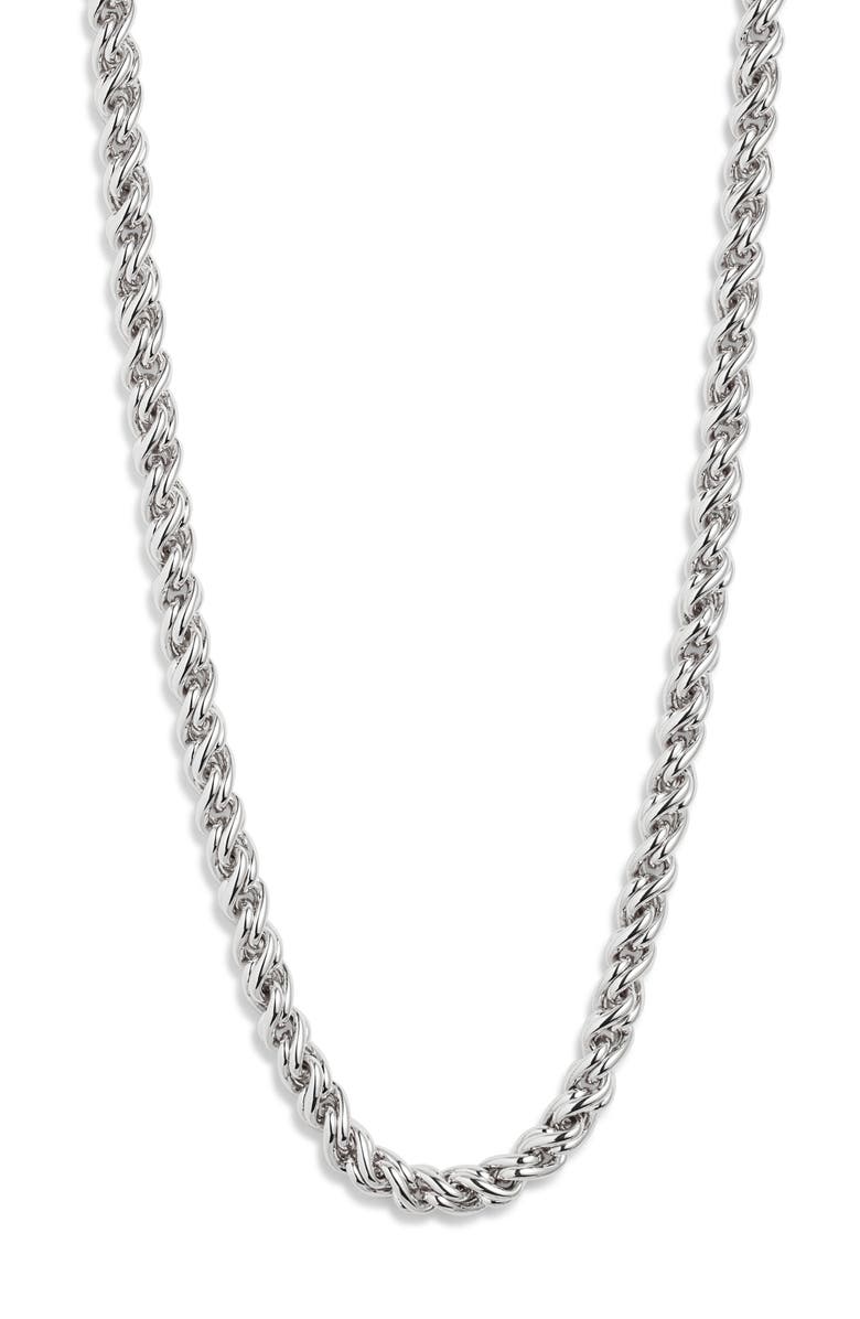 Jenny Bird Rizzo Chain Necklace, Main, color, High Polish Silver