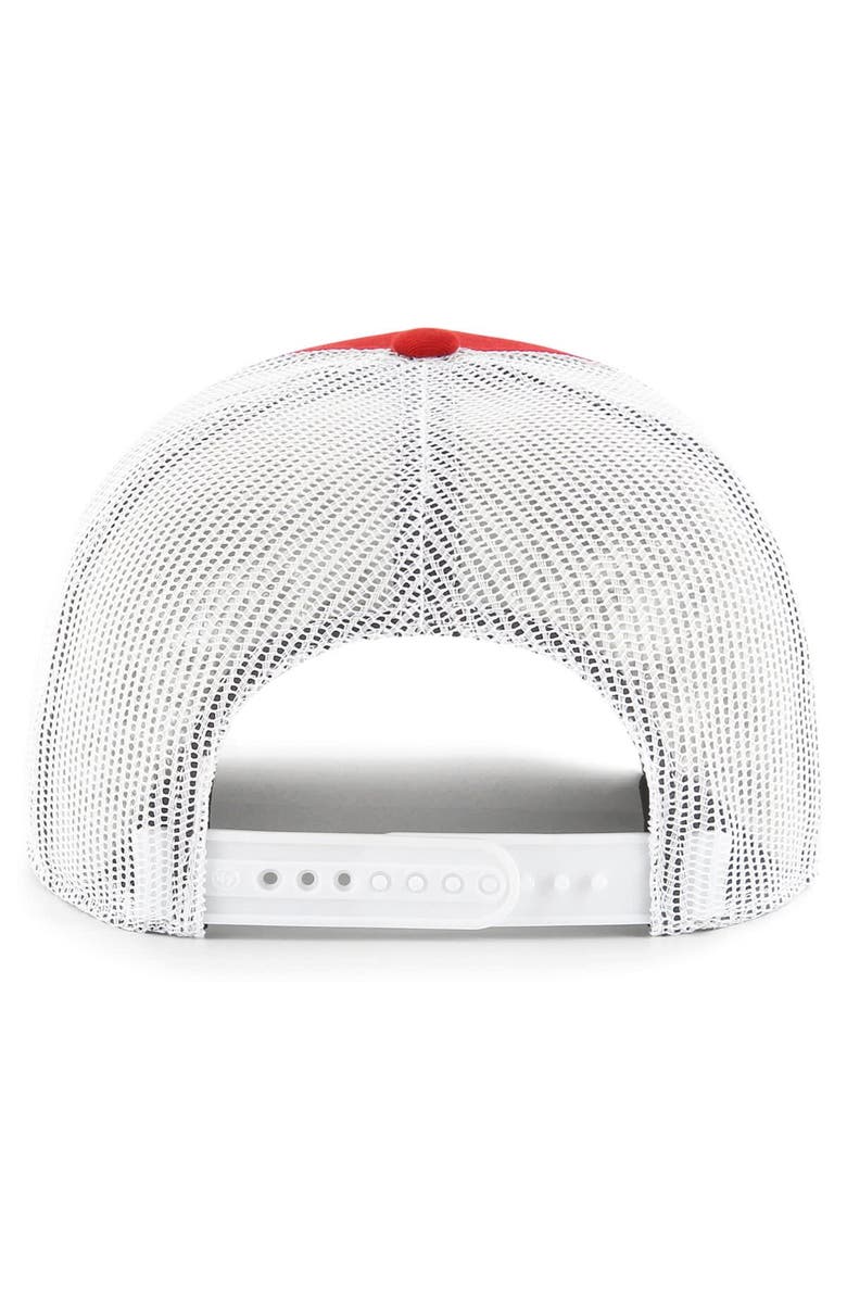 '47 Men's '47 Red Texas Rangers 2023 World Series Champions Trucker Adjustable Hat, Alternate, color,