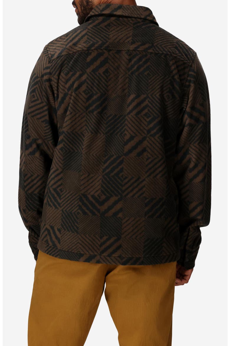Felton Long Sleeve Fleece Snap-Up Shirt, Alternate, color, BLACK PATCHWORK