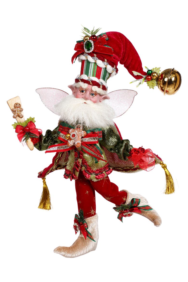 Gingerbread Baker Fairy, Small, Main, color, Red
