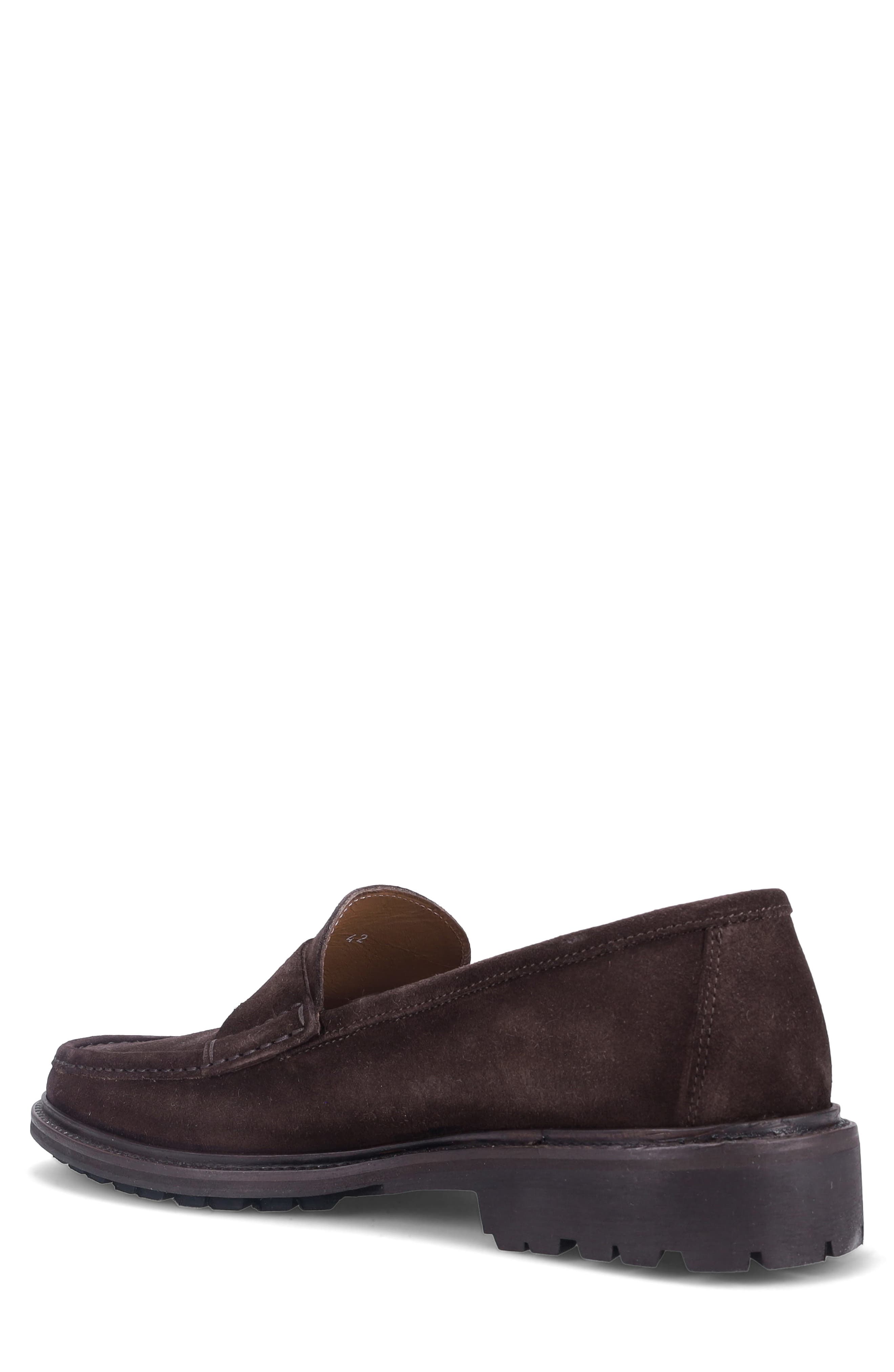 Ron White Haydon Weatherproof Penny Loafer, Alternate, color, Chocolate