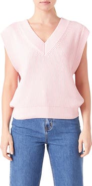 English Factory Throw On Sweater Vest