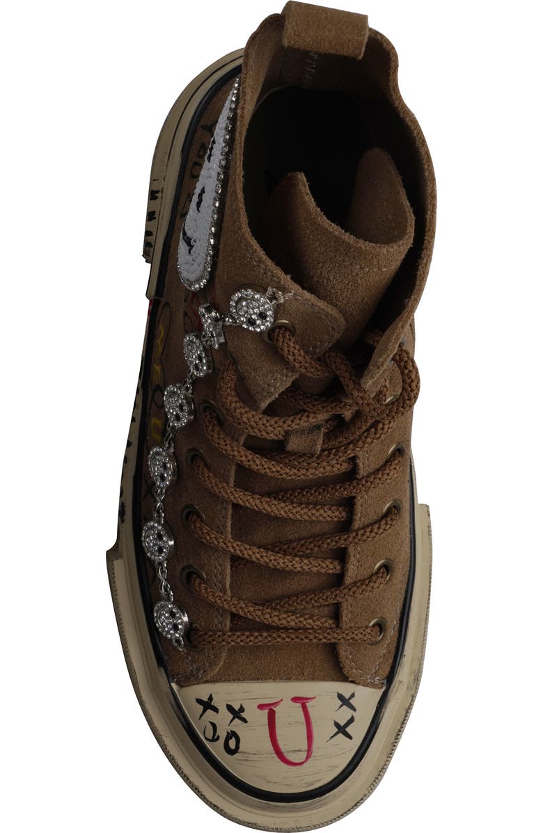 ZIGI Holland Happy Face Lug Sole High Top Sneaker, Alternate, color,