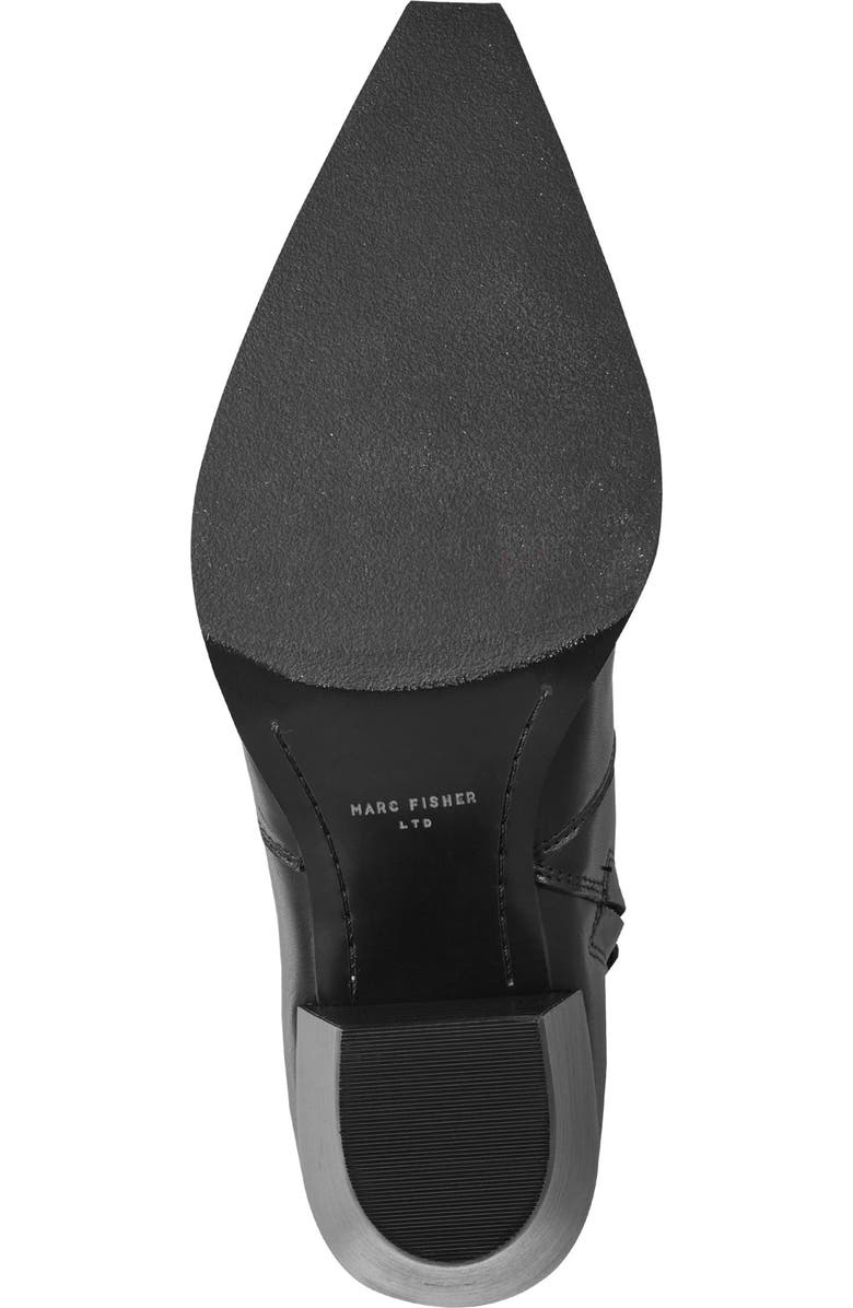 Marc Fisher LTD Giulie Pointed Cap Toe Bootie, Alternate, color, Black