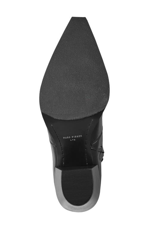 Marc Fisher Ltd Giulie Pointed Cap Toe Bootie In Black
