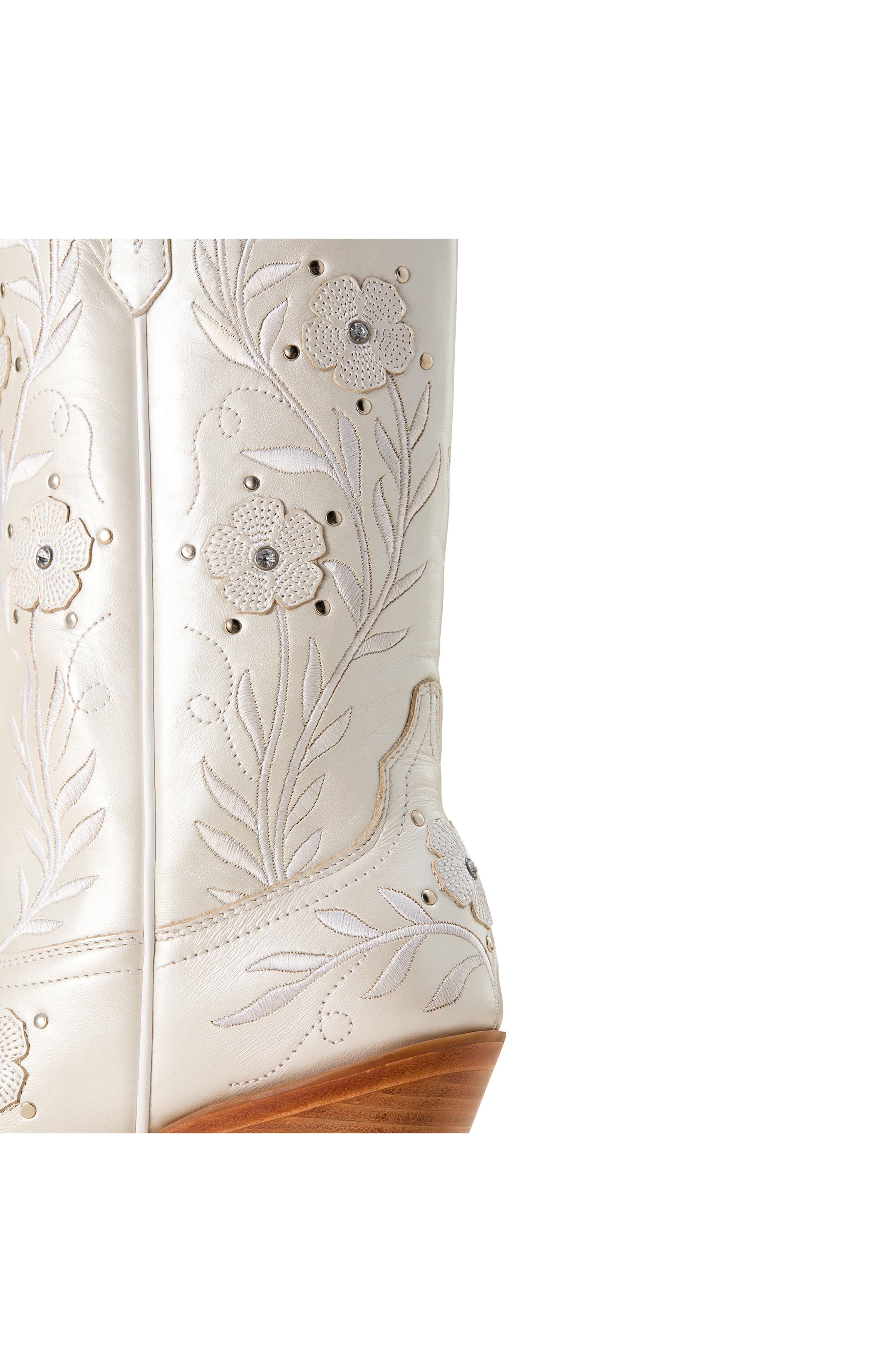 Ariat Romance Western Boot, Alternate, color, Pearly White
