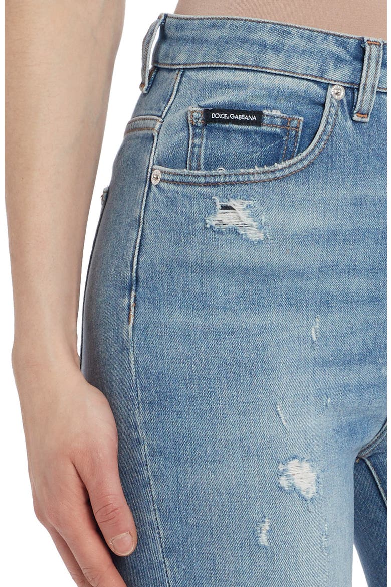 Audrey Ripped Ankle Skinny Jeans, Alternate, color, BLUE
