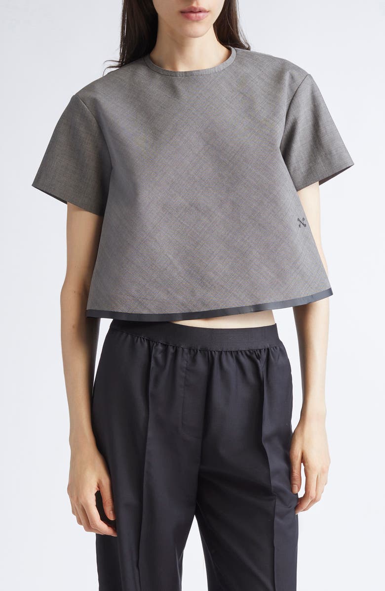 NACKIYÈ Pixie Virgin Wool Swing Top, Main, color, Anthracite