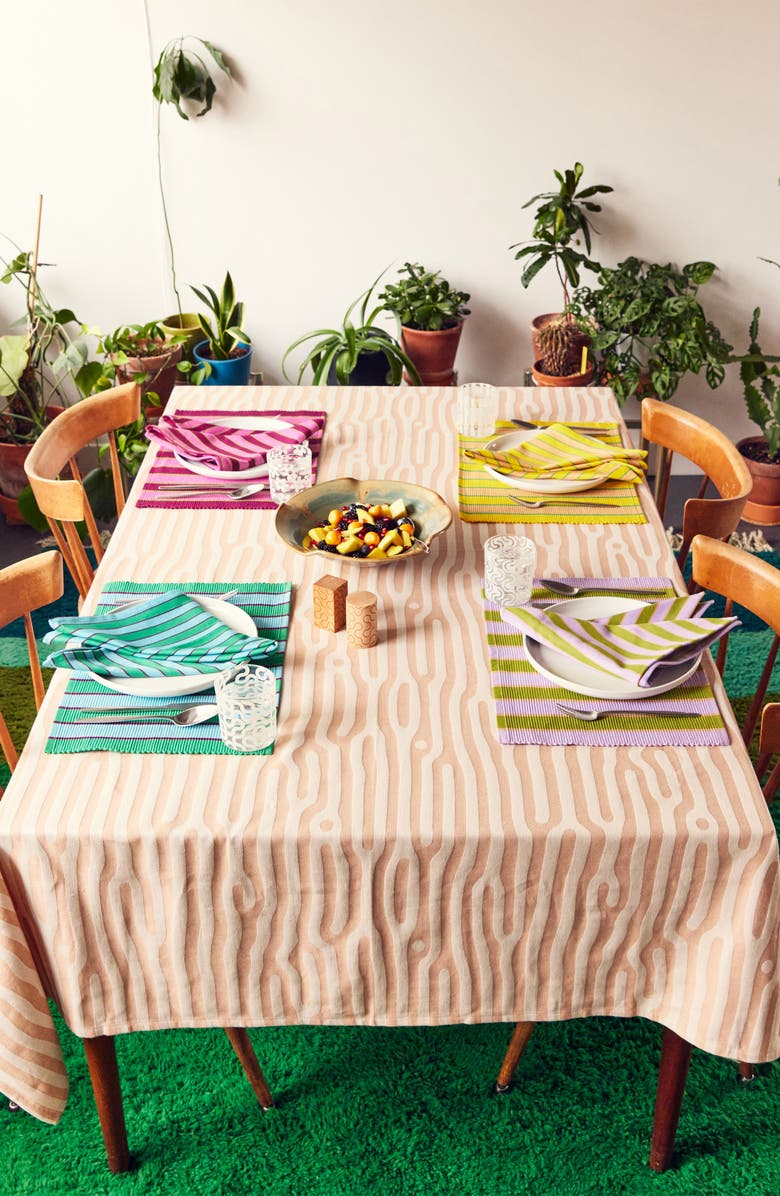 Dusen Dusen Set of Four Stripe Cotton Napkins, Alternate, color,