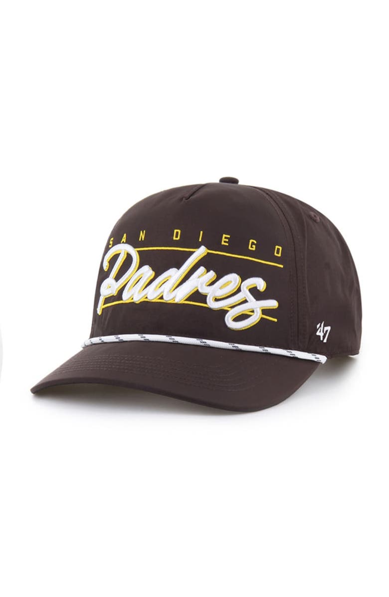 '47 Men's '47  Brown San Diego Padres Condor Hitch Adjustable Hat, Main, color, 