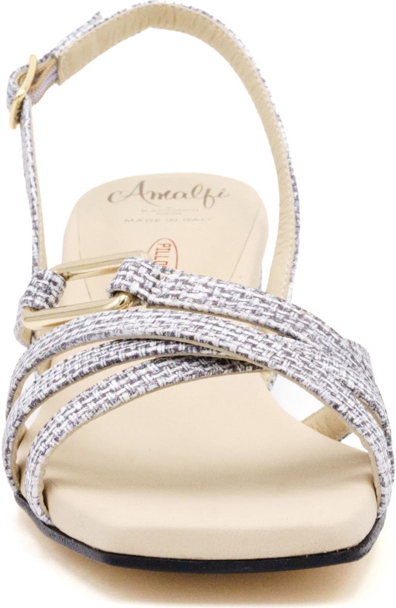 Amalfi by Rangoni Marte Slingback Sandal - Multiple Widths Available, Alternate, color, Black Glitter Balla