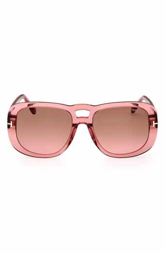 56mm Gradient Aviator Sunglasses