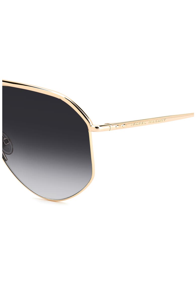 Wild Metal 64mm Gradient Oversize Aviator Sunglasses, Alternate, color, 0000-9O