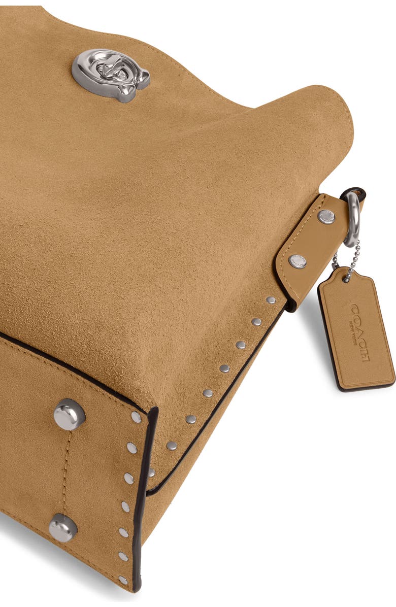 COACH Willow Suede Shoulder Bag, Alternate, color,