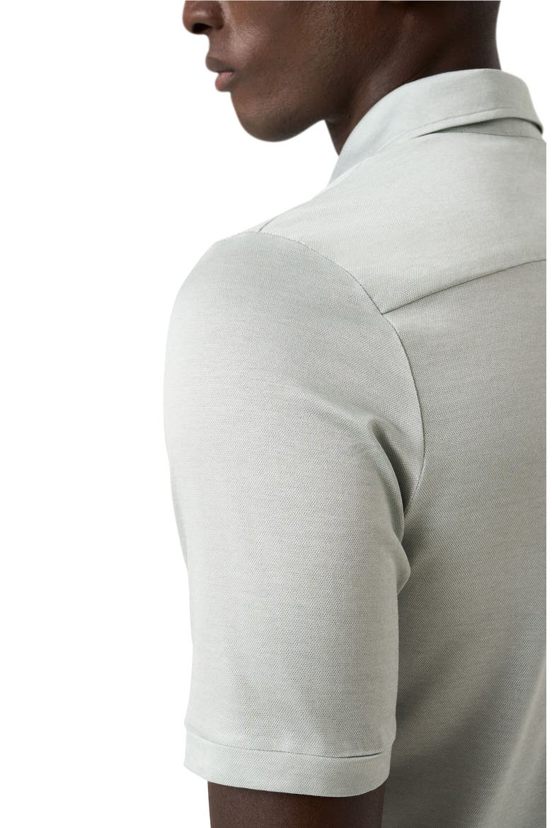 Filo Di Scozia Jacquard Polo, Alternate, color, MEDIUM GREEN