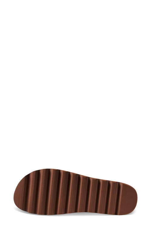 Reef Cushion Vista Hi Platform Slide Sandal In Espresso Duo