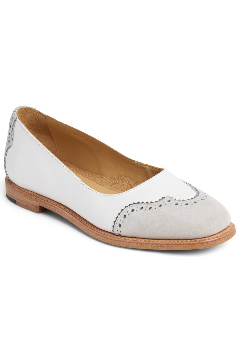 THE OFFICE OF US Miss Vera Ballet Flat, Main, color, Stone