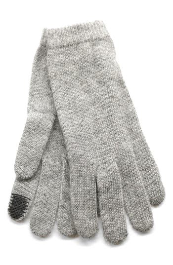 Portolano Wool Blend Gloves In Gray