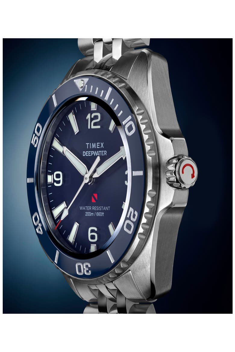 Deepwater Arctic 200 Bracelet Watch, 40.5mm, Alternate, color, SILVER-TONE