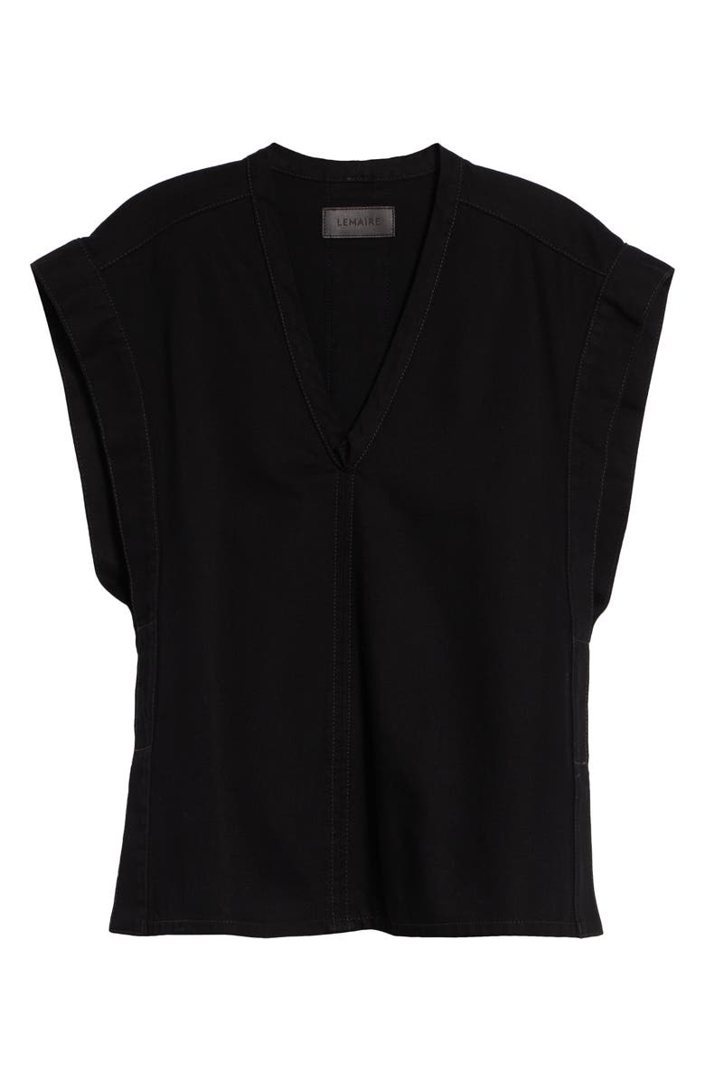Lemaire Cotton Denim Vest, Main, color, Black