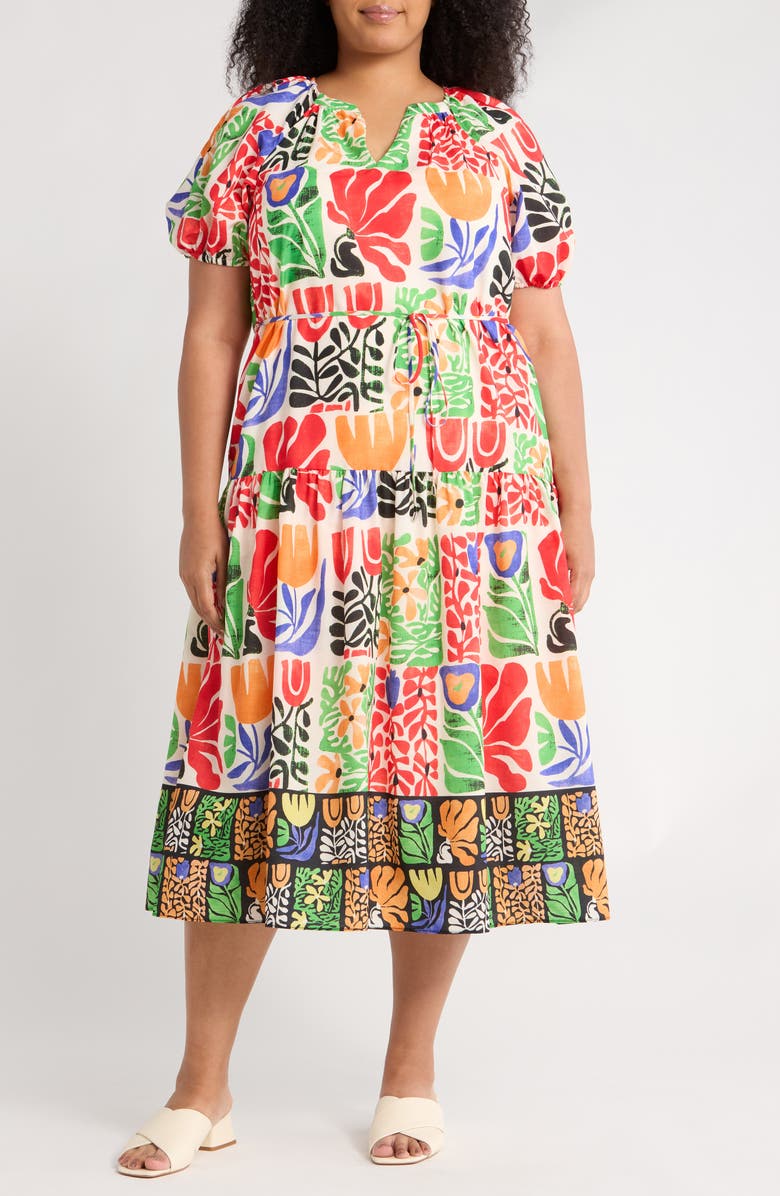 Julia Jordan Puff Sleeve Maxi Dress, Main, color,