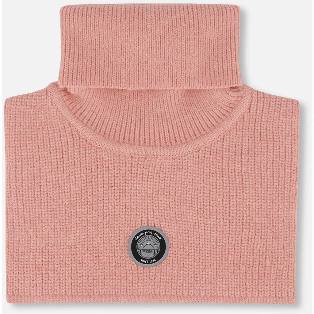 Deux Par Deux Turtleneck Neckwarmer In Pink