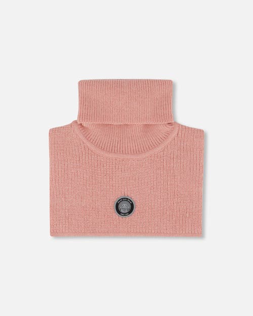 Deux Par Deux Baby Turtleneck Neckwarmer In Pink