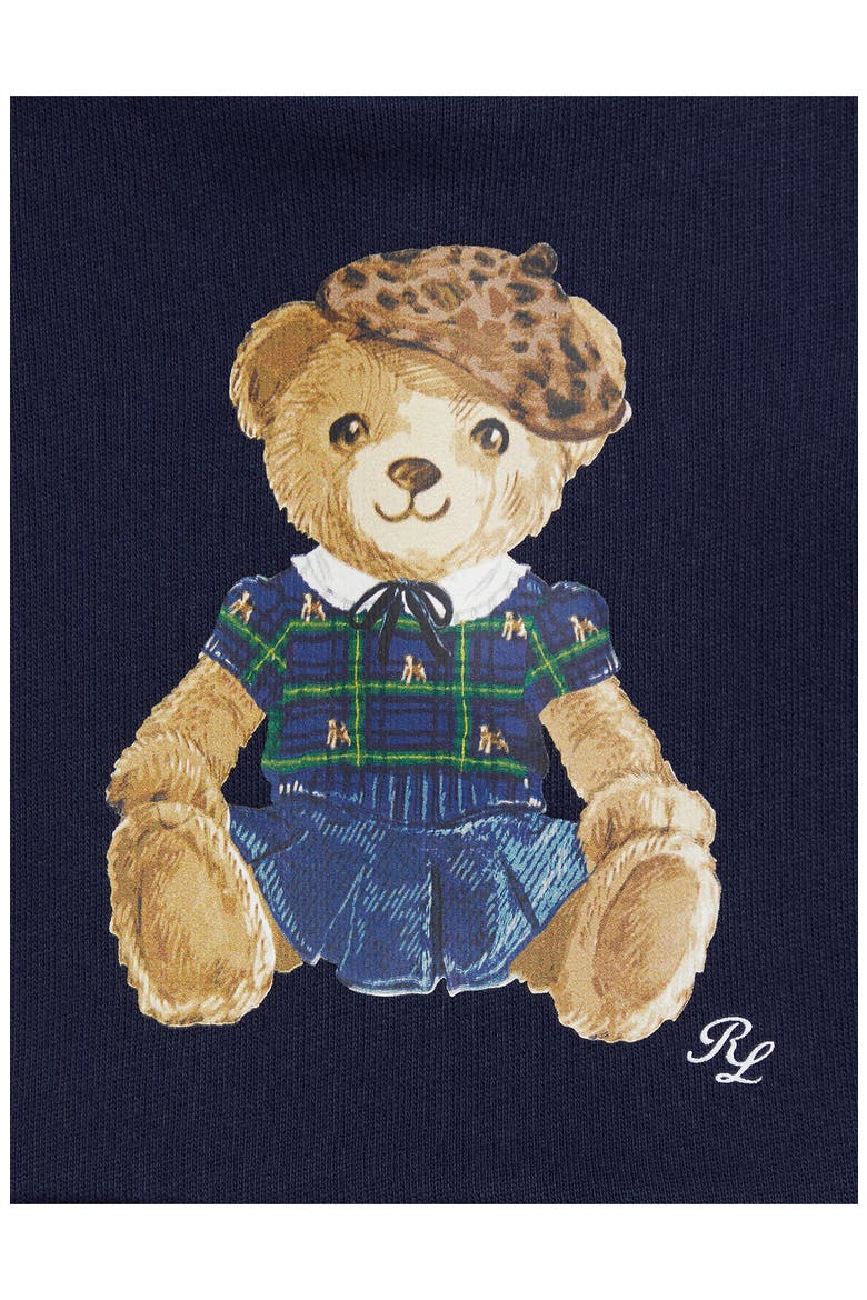Bear Fleece Sweatshirt & Joggers Set, Alternate, color, REFINED NAVY