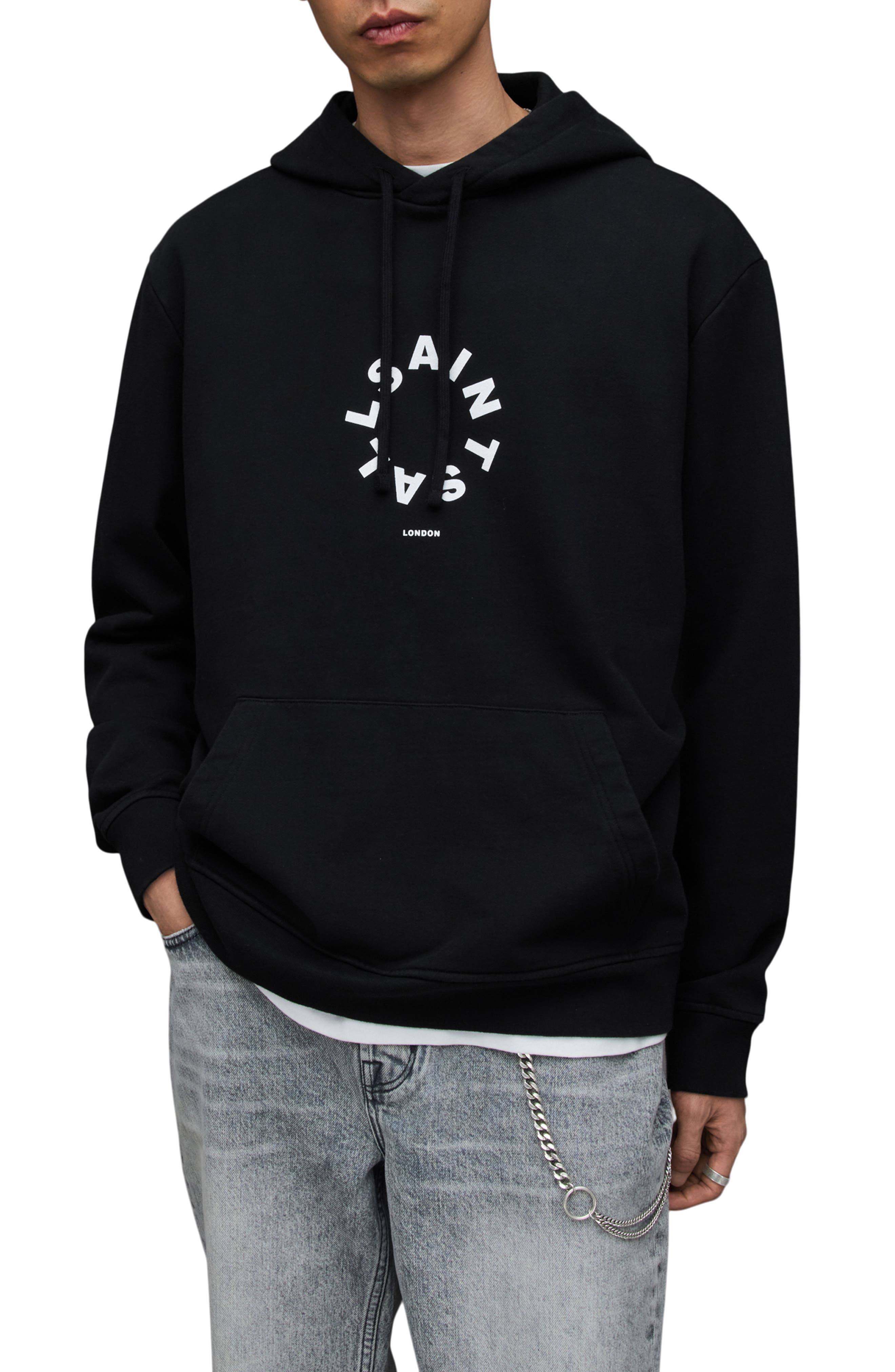 AllSaints Tierra Pullover Graphic Hoodie