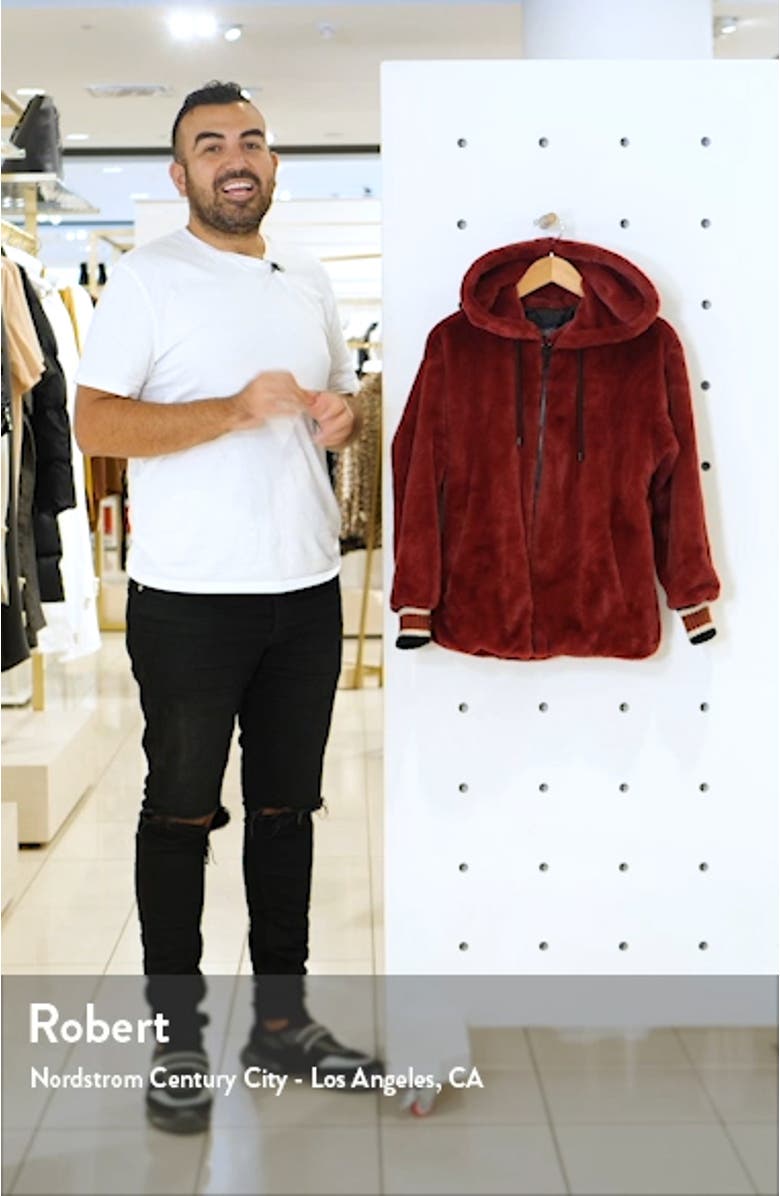 Faux Fur Hooded Jacket, sales video thumbnail