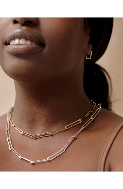 Monica Vinader Alta Long Link Necklace In Gold