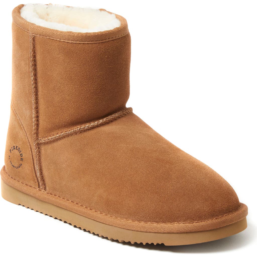 Dearfoams Fireside By Rosebery Genuine Shearling Boot In Brown