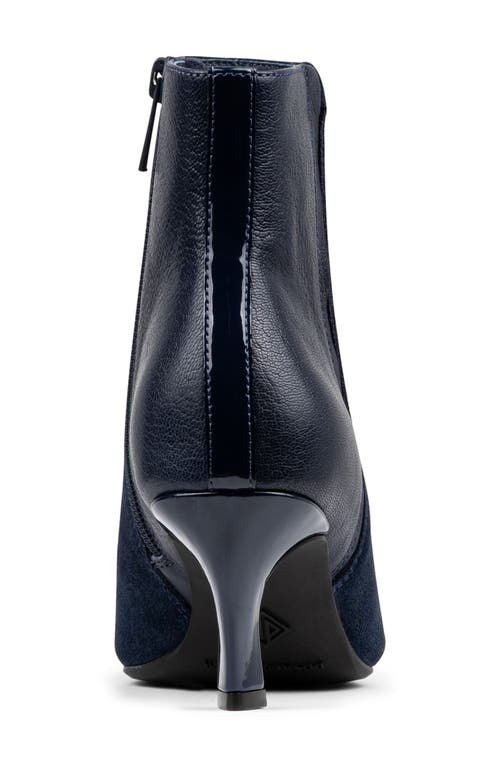 Donald Pliner Pointed Toe Bootie In Blue