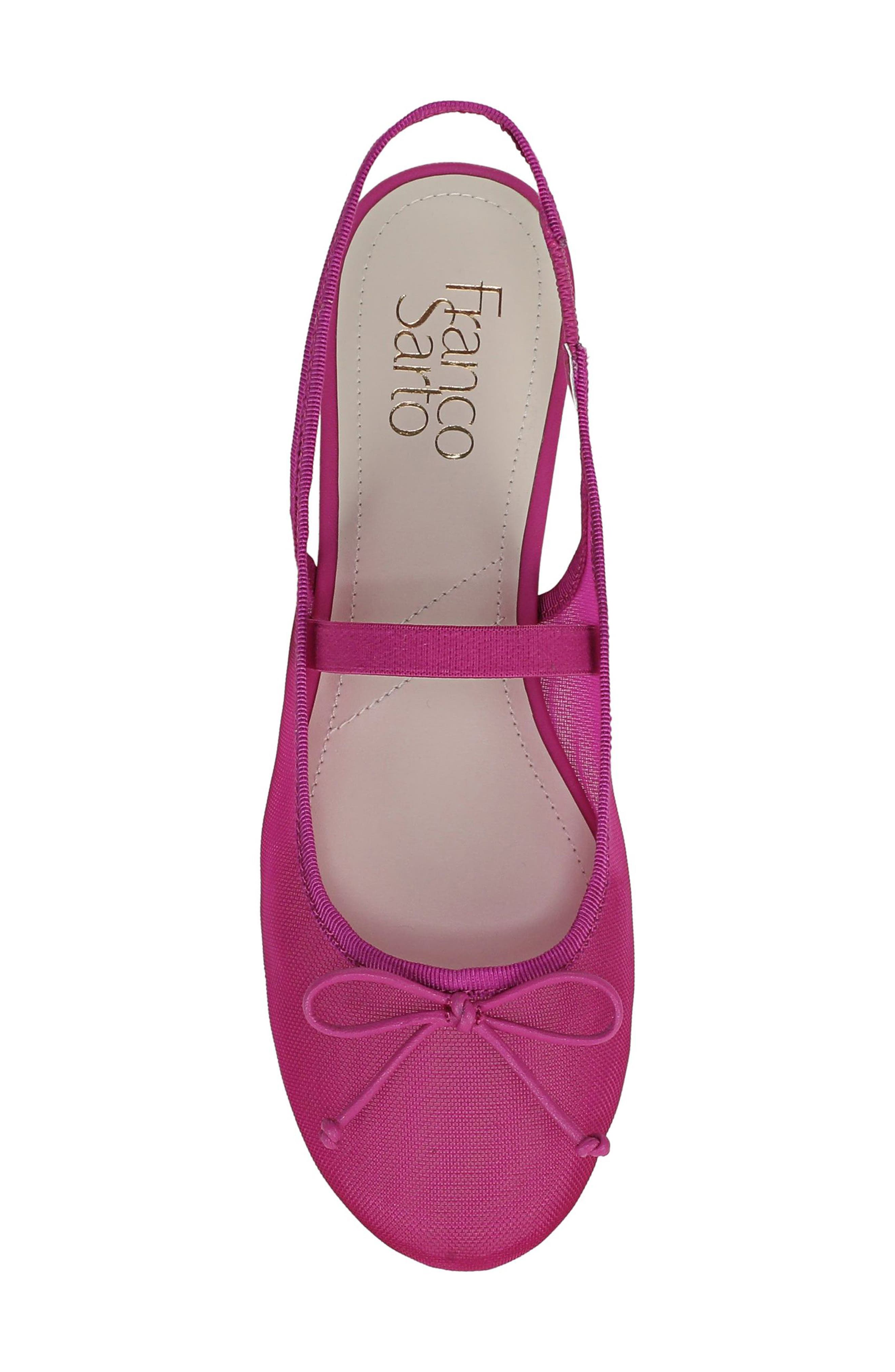 Chara Slingback Flat, Alternate, color, FUCHSIA