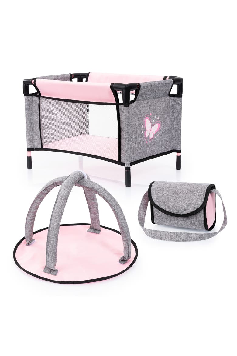 Buggy 10 Piece Set, Bed & Accessories Set for Dolls Up to 18 Inches, Ages 3+, Alternate, color, Multicolored